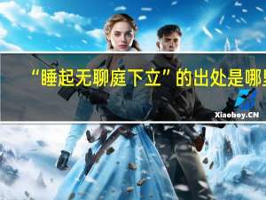 “睡起无聊庭下立”的出处是哪里