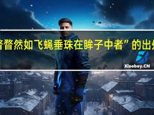“瞀瞀然如飞蝇垂珠在眸子中者”的出处是哪里