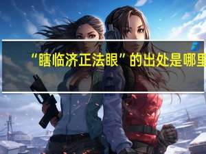 “瞎临济正法眼”的出处是哪里