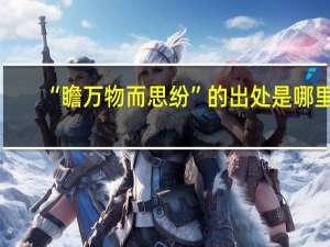 “瞻万物而思纷”的出处是哪里