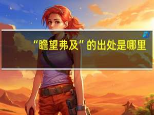 “瞻望弗及”的出处是哪里