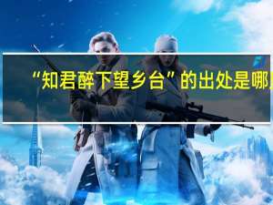 “知君醉下望乡台”的出处是哪里