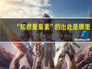 “知君重毫素”的出处是哪里