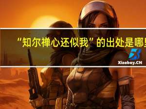 “知尔禅心还似我”的出处是哪里