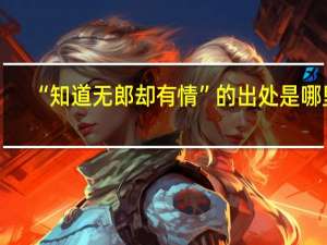 “知道无郎却有情”的出处是哪里