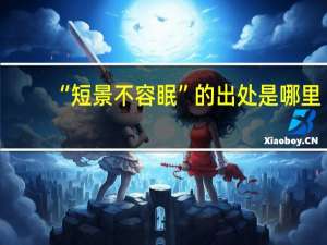 “短景不容眠”的出处是哪里