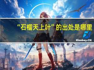 “石榴天上叶”的出处是哪里