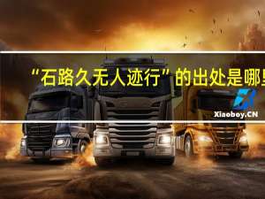 “石路久无人迹行”的出处是哪里