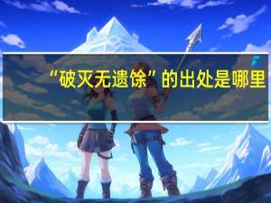 “破灭无遗馀”的出处是哪里