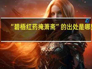 “碧梧红药掩萧斋”的出处是哪里