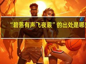 “碧落有声飞夜霰”的出处是哪里