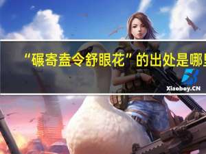 “碾寄盍令舒眼花”的出处是哪里