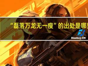 “磊落万龙无一瘦”的出处是哪里