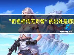 “祖祖相传无别智”的出处是哪里