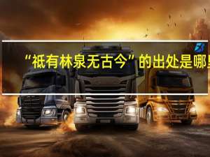 “祗有林泉无古今”的出处是哪里