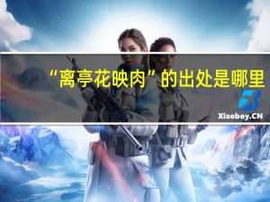 “离亭花映肉”的出处是哪里