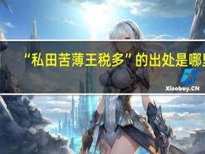 “私田苦薄王税多”的出处是哪里