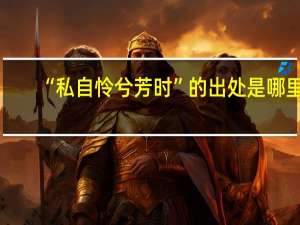 “私自怜兮芳时”的出处是哪里