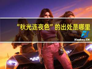 “秋光连夜色”的出处是哪里