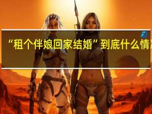 “租个伴娘回家结婚” 到底什么情况嘞
