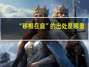 “移根在庭”的出处是哪里