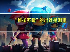 “稚柳苏晴”的出处是哪里