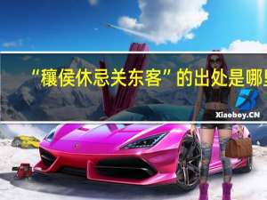 “穰侯休忌关东客”的出处是哪里