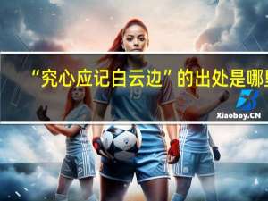 “究心应记白云边”的出处是哪里