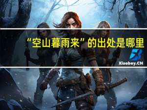 “空山暮雨来”的出处是哪里