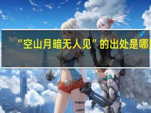 “空山月暗无人见”的出处是哪里