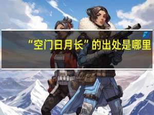 “空门日月长”的出处是哪里