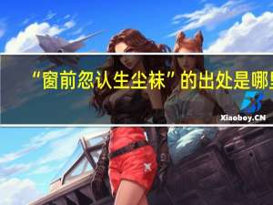 “窗前忽认生尘袜”的出处是哪里