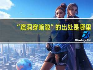 “窥洞穿暗隙”的出处是哪里