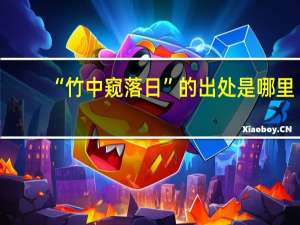 “竹中窥落日”的出处是哪里