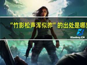 “竹影松声浑似昨”的出处是哪里
