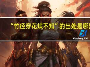 “竹径穿花蝶不知”的出处是哪里