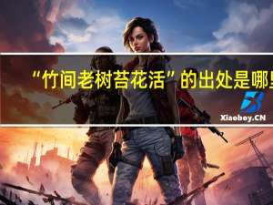 “竹间老树苔花活”的出处是哪里