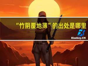 “竹阴覆地薄”的出处是哪里