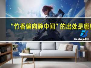 “竹香偏向静中闻”的出处是哪里