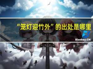 “笼灯迎竹外”的出处是哪里