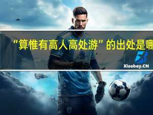 “算惟有高人高处游”的出处是哪里