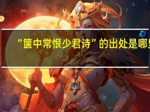“箧中常恨少君诗”的出处是哪里