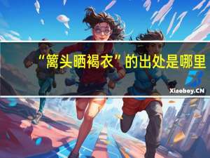 “篱头晒褐衣”的出处是哪里