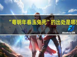 “粤明年春玉兔死”的出处是哪里