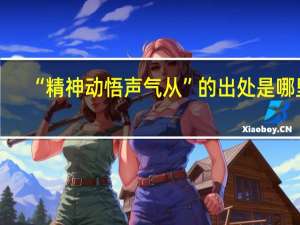 “精神动悟声气从”的出处是哪里