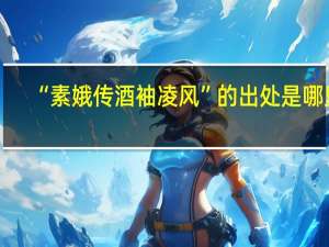 “素娥传酒袖凌风”的出处是哪里