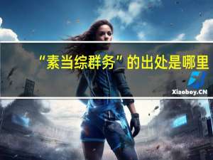 “素当综群务”的出处是哪里