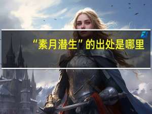 “素月潜生”的出处是哪里