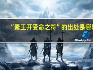 “素王开受命之符”的出处是哪里