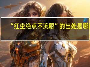 “红尘绝点不涴眼”的出处是哪里